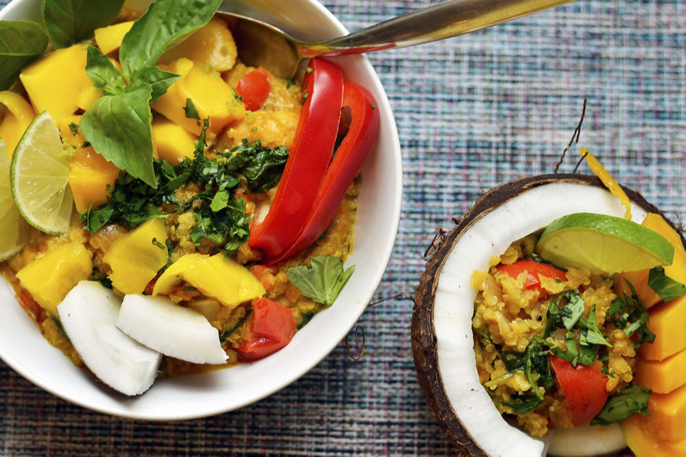 Quinoa Linsen Kokos-Curry