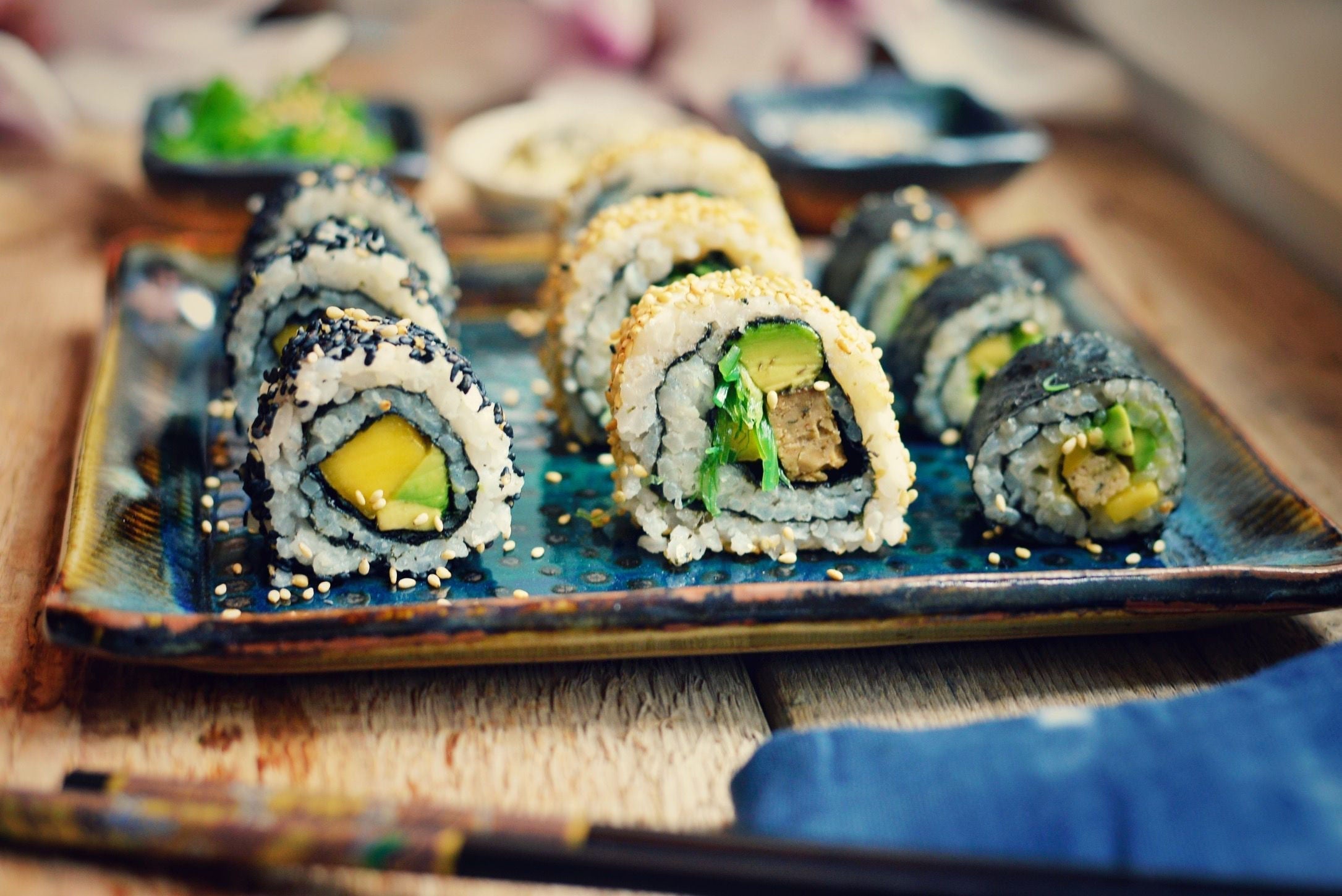 Sushi mit feiner Kokosnote