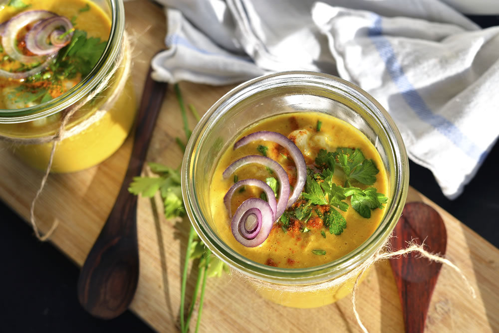 Blumenkohl-Curry Suppe