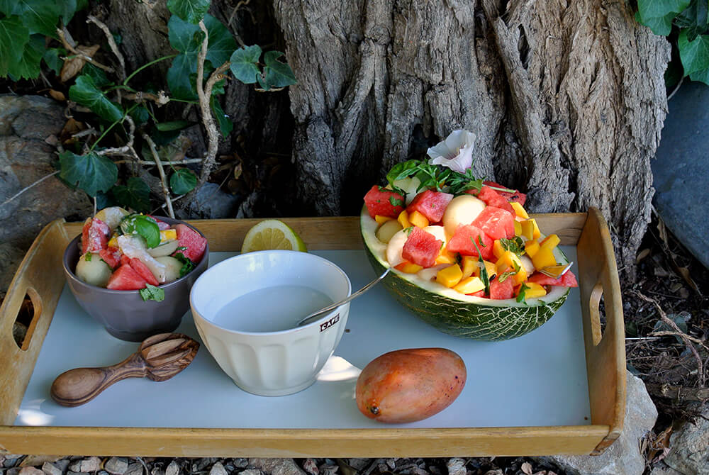Melonen-Mango Salat