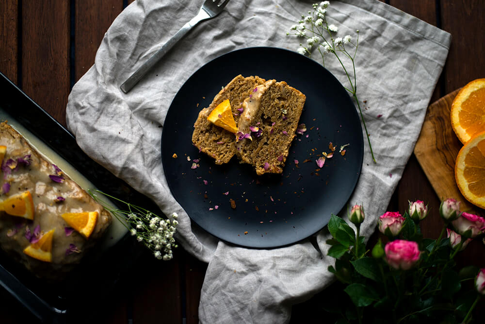 Orangen-Rosen Cake