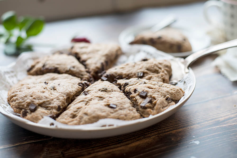 Scones mit Schokoladenstücken