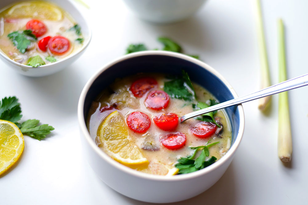 Tom Kha - Thai Kokosnuss Suppe
