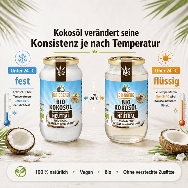 Premium Bio-Kokosöl Neutral